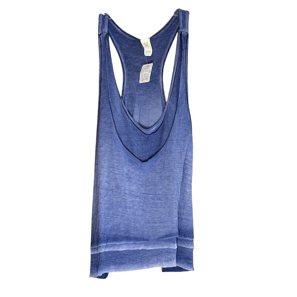 Free People Blue Scoop Neck Sleeveless Tank Top Women's Size X-Small XS
